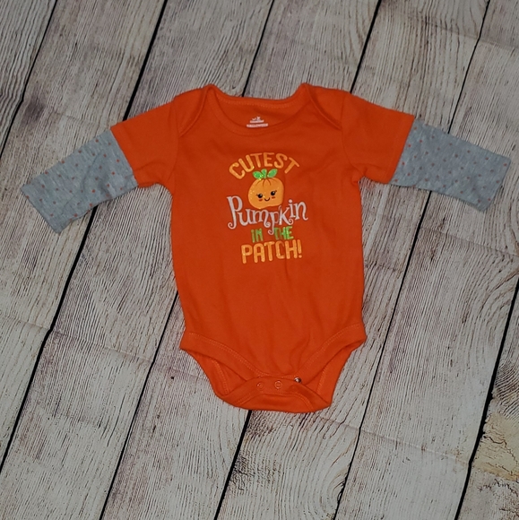 pumpkin baby onesie